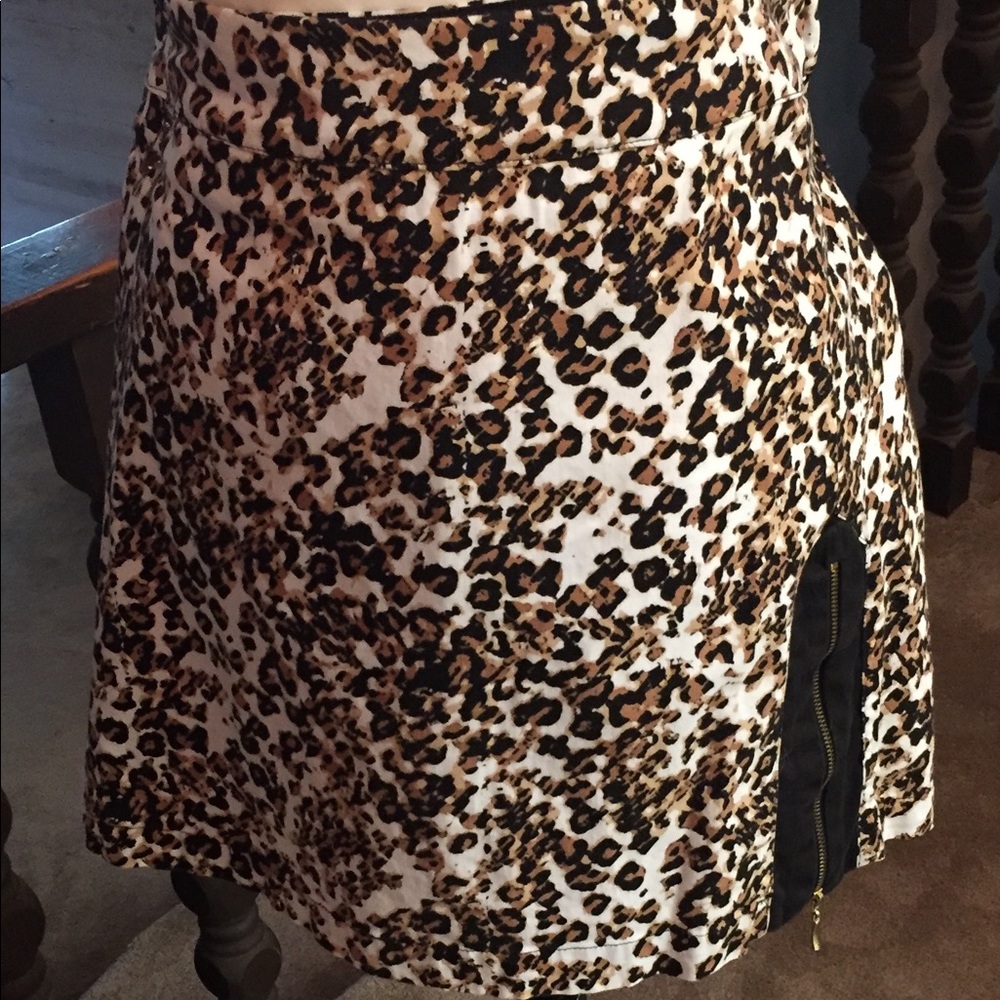 Animal Print Skort